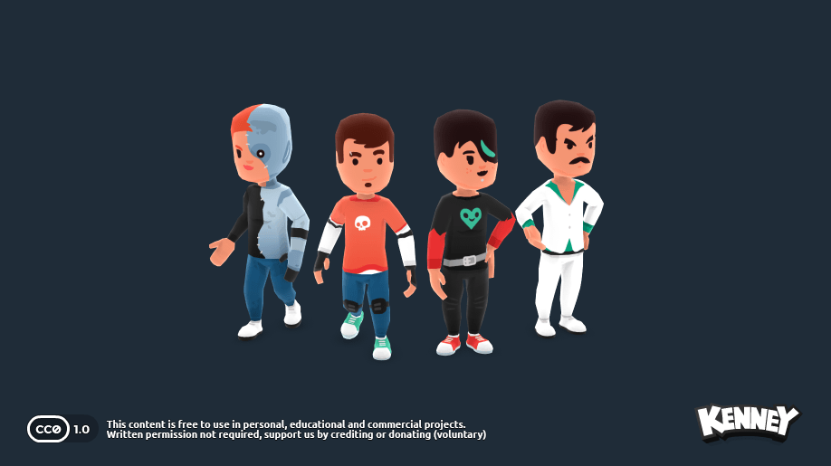 Animated Characters Protagonists 素材包预览