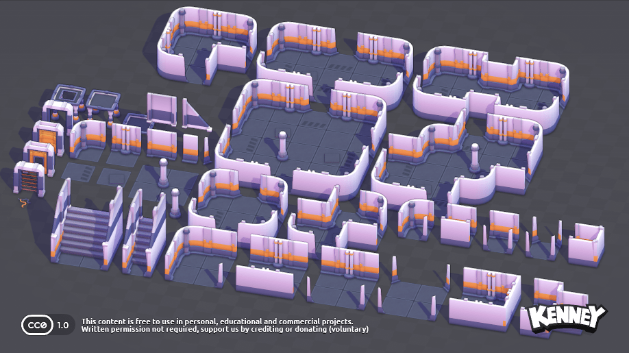 Modular Space Kit 素材包预览