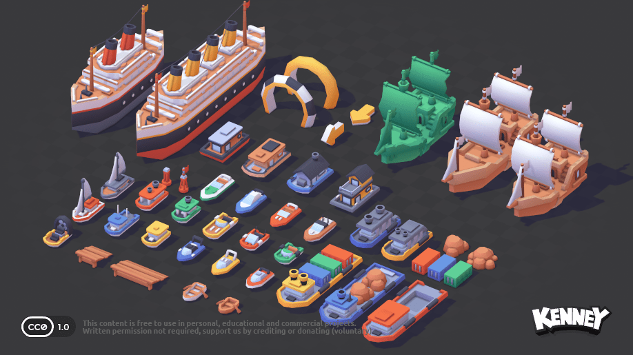 Watercraft Kit 素材包预览